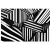 DLXW Puzzle in legno per adulti con linee geometriche bianche e nere 1000 pezzi per la festa visiva perfetta! 1000pcs