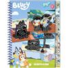 Totum BLUEY Scratchbook con effetto glitter | libro da grattare e da colorare con 10 graffi + 10 immagini da colorare | Libro creativo per bambini dai 3 anni in su, ideale per viaggi e viaggi