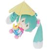 Zhongkaihua Miku - Cuscino in peluche da 15 cm, impermeabile Ver Miku, morbido cuscino imbottito