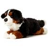 Uni-Toys - Cane bernese, sdraiato - 38 cm (lunghezza) - cane di peluche, animale domestico - peluche, peluche, peluche, nero-marrone-bianco