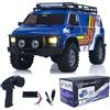 wheelfun CR18P 1810503 Hobby Plus 1/18 4X4 RC Rock Crawler Telecomando Elettrico Fuoristrada Veicolo RockVan Light System Ammortizzatore Hobby Grade Modello per adulti (blu)