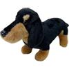 Courtieyeardceastea Bambola Bassotto Creativa Peluche Animali Figure per Capodanno Fidanzata Vacanze Nero 25x20cm