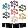 TIDEVAN 49 Pezzi Set di Dadi da Tavolo in Poliedrico Dadi Poliedrici 7 Colori | Set di Dadi Poliedrici con 7 Borse di Velluto per RPG Dungeons e Dragons Pathfinder per DND RPG MTG D4 D6 D8 D10 D12 D20