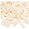 PATIKIL 122 blocchi piatti sfusi, 1x3 piastrelle quadrate bianche classiche superficie liscia mini blocchi di costruzione accessori compatibili kit di mattoni per costruire pareti del pavimento