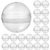 generic 60 capsule rotonde da 50 mm per macchine Gumball, palline vuote in plastica per conservazione, esposizione di perline e organizzazione da collezione. Durata