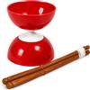Generico Gioco Diablo per Bambini Ragazzi e Adulti Diablo Diabolo Giocoleria con Bacchette 36cm Set Giocoliere Diabolos con Bacchette Diablos,Colori Assortiti Colore Casuale