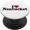 I HEART LOVE NANTUCKET I LOVE CUORE NANTUCKET MASSACHUSETTS CAPO COD PopSockets PopGrip Adesivo