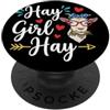 Goat Merch Hay Girl Hay Funny Goat Lover per ragazze PopSockets PopGrip Adesivo