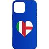 Ptera: I Love England I Love Italy A Coo Custodia per iPhone 16 Pro Max Bandiera Italia Inghilterra Rugby Tifosi Inglesi Italiani
