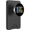 Global Unity Designs Un mondo, un solo amore, un popolo, un futuro PopSockets PopWallet per MagSafe