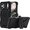 Pelican Shield - Custodia per iPhone 17 Pro Max [compatibile con MagSafe], robusta custodia per telefono con protezione dalle cadute di grado militare da 7,3 m, resistente con clip per cintura, per