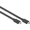 Good Connections GC-M0111 - Cavo dati USB 3.1 (Gen.1), connettore USB-C su entrambi i lati, in rame, doppia schermatura, trasferimento dati da 5 Gbps, colore nero, 0,2 m/20 cm