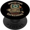 Pixelwave Labs Lavorare o Rinfrescare Computer Retrò PopSockets PopGrip Adesivo