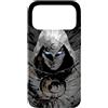 Marvel Custodia per iPhone 17 Pro Max Marvel Moon Knight - Geroglifici egiziani con occhi luminosi, colore: Nero