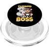 Baby Monkey Like a Boss 3rd Birthday Tod Girato 3 anni come un capo 3 ° compleanno scimmia ragazzo ragazza bambini PopSockets PopGrip per MagSafe