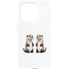 Timowo Studio Custodia per iPhone 15 Pro Lontre Amiche Illustrazione