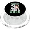 Baby Like a Boss 3rd Birthday Toddler Girato 3 anni come un boss 3° compleanno bambino ragazza bambini PopSockets PopGrip per MagSafe