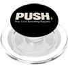 Christian Inspirational Saying - Dressed Push Pray Until Something Happens Christian Faith PopSockets PopGrip per MagSafe
