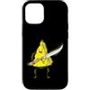 Cheese milk curd milk product dairy Holl Custodia per iPhone 12/12 Pro Pezzo di formaggio con coltello da formaggio