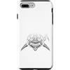 Funny Shark Ocean Predator Marine Sea Mo Custodia per iPhone 7 Plus/8 Plus Shark Ocean Predator Mostro Mare Spaventoso Shark Amante