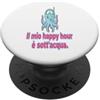 Subacqueo Avventure Mediterranee Subacqueo Mediterraneo Happy Hour Acqua Avventura PopSockets PopGrip Adesivo