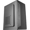 Tacens Anima AC8500, Case PC MicroATX e Mini-ITX, Alimentatore 500W Integrato, Pannello Frontale Cleanline, Minitorre con Connettività Frontale USB-C + USB 3.0 + USB 2.0 + HD Audio, Nero