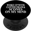 Cool Clotted Cream Humor Quote Merch Abbigliamento crema coagulato | Simpatico design divertente per gli amanti delle focaccine PopSockets PopGrip Adesivo