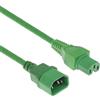 ACT Cavo di alimentazione ACT da C14 maschio a C15 femmina, 2 m, cavo elettrico, verde - AK5310