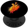 Athlete Kid Basketball Hobby Silhouette Pallacanestro Tiro Vernice Splash Art Graffiti Sport PopSockets PopGrip Adesivo