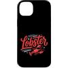 Coquette Fan Lobster Lover - DressedForD Custodia per iPhone 14 Plus Lobster Red Bow Preppy Coquette Blue White Stripes