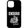Oort 33 Production Custodia per iPhone 12 mini Endurro Rider, motociclista duro
