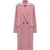 Max Mara Studio - Cappotto doppiopetto in lana rosa
