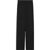 Max Mara Studio Max Mara Pantaloni Donna Maresca in Cady Nero a Vita Alta