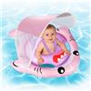 NYOBABE Salvagente Neonato con Parasole SPF 50+, Ciambella Neonato Mare 636 M...