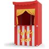 Bomodoro Teatro dei burattini per Bambini 120 x 70 x 50 cm, Colore Rosso Con...