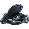 Msport Scarpe Ciclismo per Bici da Strada Traspirante Scarpe Bici Spinning Uomo/Donna - Nero 42 EU