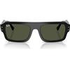 Ray-Ban Unisex Rb4454 Lukas contemporaneo, nero/verde., 53 mm