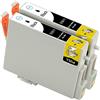 ESMONLINE Set di 2 cartucce di ricambio compatibili T0615 T0611 T0612 T0613 T0614 T0615 Black Epson Stylus D68 D88 DX4200 DX4250 DX4800 DX4850 DX3800