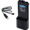 SHAWOROCE Batteria agli ioni di litio da 7,4 V, 3800 mAh, per radio Baofeng UV-5R UV-5R+ RD-5R BF-F8HP