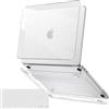 TECOOL Custodia per MacBook Neo 13 pollici con A18 Pro (modello A3404), ultra sottile e protezione per tastiera EU in TPU, trasparente
