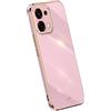 RankOne La Custodia del Telefono è Adatta per OPPO A6 Pro 5G (6.57 Inches), Case per Cellulare in Silicone con Telaio Galvanico - Viola