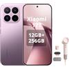 XIAOMI Smartphone 17T da 12 GB + 256 GB, con Android, display da 6,59 pollici, 120 Hz, batteria al carbonio di silicio da 6500 mAh, fotocamera Leica 5X, viola, asciugacapelli incluso (rosa, 2 ugelli)