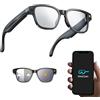 SINOTE'CA AI Smart Glasses con Telecamera 8MP, Occhiali Intelligenti con Lenti Fotocromatiche, Microfono Doppio con Riduzione Rumore, WiFi Transfer, 4GB, Ricarica Magnetica