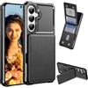 Fofvccv Cover per Samsung Galaxy A55 5G con Slot Carte - ZM Nero | Custodia Portafoglio in Pelle Cover Folio a Libro con Supporto e Chiusura magnetica Antiurto Flip Caso per Samsung A55 5G