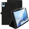 zZjoOoj Cover Per DOOGEE U13 Tablet 13 Pollici Tablet con 1 Pezzi Pellicola Vetro Temperat, Ultra Sottile,Custodia in Pelle PU Premium con Funzione Leggio Verticale,Nero