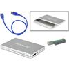 VR VETRINEINRETE Vetrineinrete® Box Case Esterno per Hard Disk SATA 2,5 HDD SSD USB 3.0 Custodia Esterna alloggio Disco Rigido Backup C8