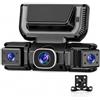 VIGOEXPRESS CARVID Dash Cam Auto 360 Gradi WiFi GPS, Dashcam Auto 4 Canali HD, Telecamera per Auto Anteriore Posteriore Interna, Visione Notturna, Sensore G, Dashcam Auto Senza Fili per Auto