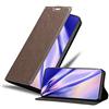 Cadorabo Custodia Libro per Oppo Find X2 pro in BRUNO CAFÉ - con Vani di Carte, Funzione Stand e Chiusura Magnetica - Portafoglio Cover Case Wallet Book Etui Protezione
