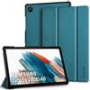 EasyAcc Cover Custodia Compatibile con Samsung Galaxy Tab A8 10.5 Pollici 2021/2022 SM-X200 SM-X205 Tablet, Ultra Sottile Smart Cover in Pelle,Blu pavone