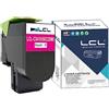 LCL 802SM Cartucce di Toner Compatibile per Lexmark 800S3 80C2SM0 80C20M0 80C2SME 802M per Lexmark CX310 CX310N CX310DN CX410 CX410E CX410DE CX410DTE CX510 CX510DE CX510DHE CX51010DTHE(1Magenta)